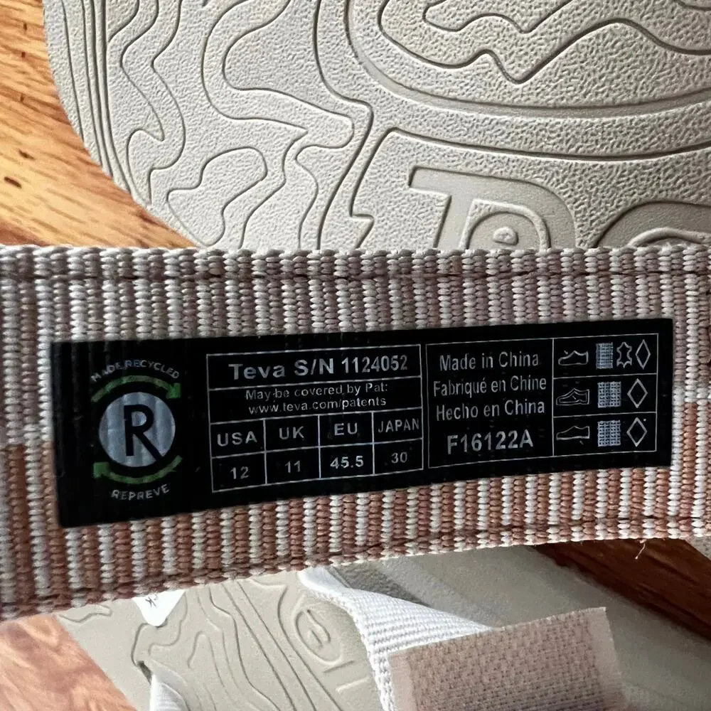 Teva Revive 95 Slide Sandals In Sesame Men Size 12
